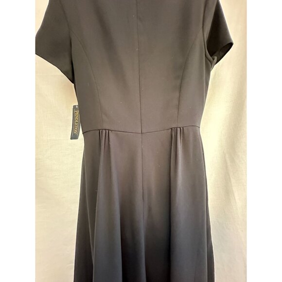 Pendleton Little Black Short Sleeve Dress Size 12 with Pleats NEW - Picture 5 of 12